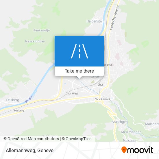 Allemannweg map
