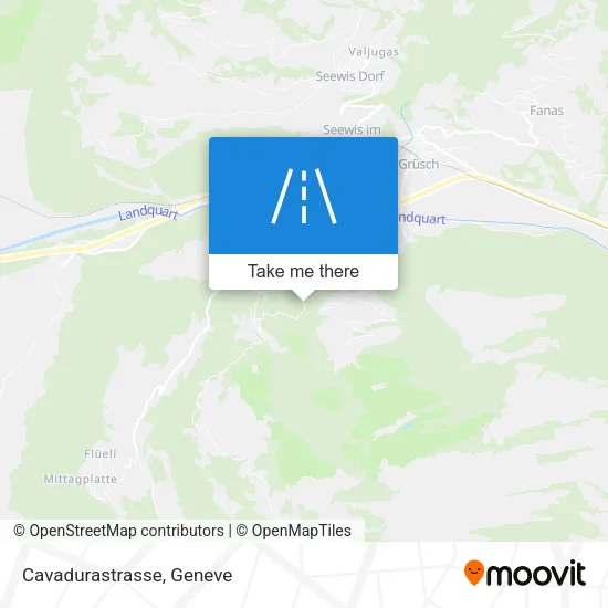 Cavadurastrasse map