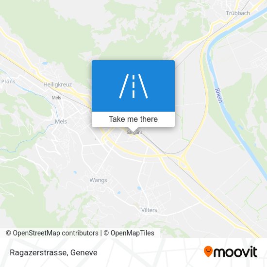 Ragazerstrasse map