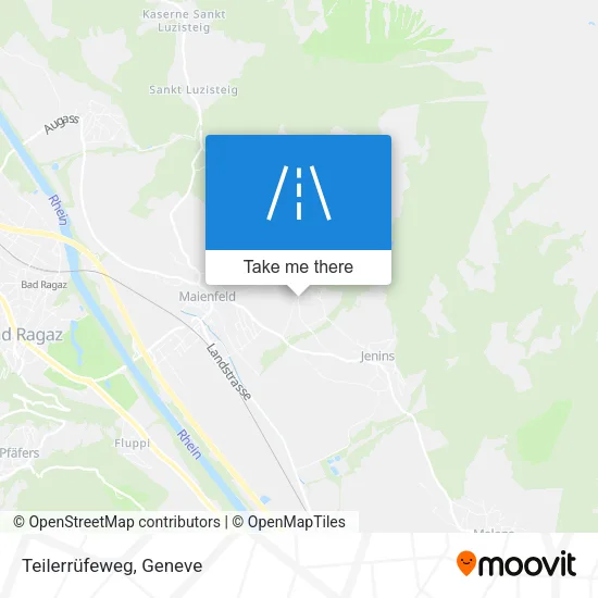 Teilerrüfeweg map