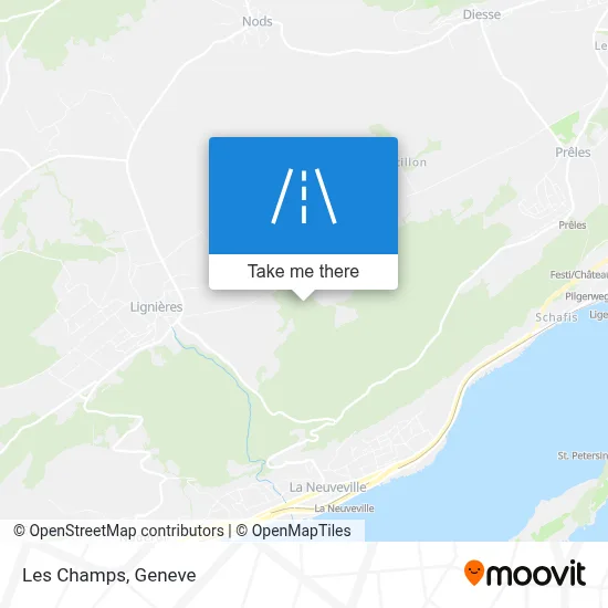 Les Champs map