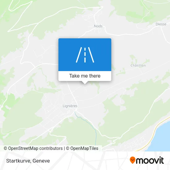 Startkurve map