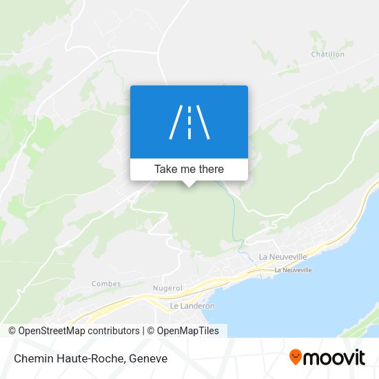 Chemin Haute-Roche map