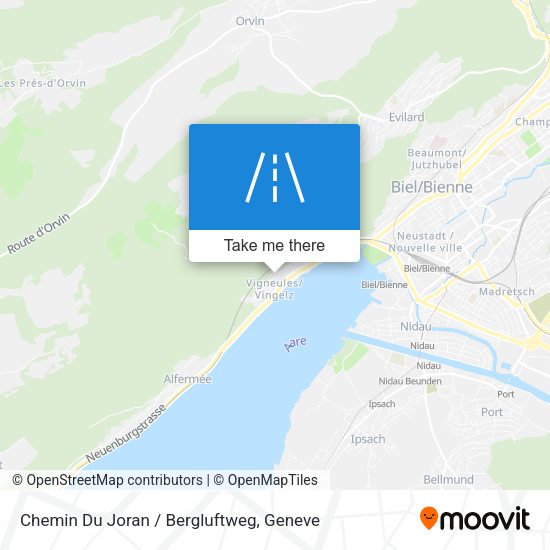 Chemin Du Joran / Bergluftweg map