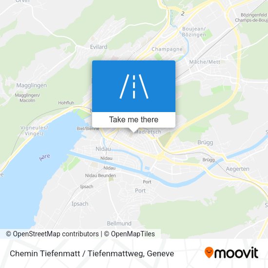Chemin Tiefenmatt / Tiefenmattweg map
