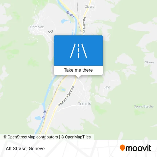 Alt Strass map