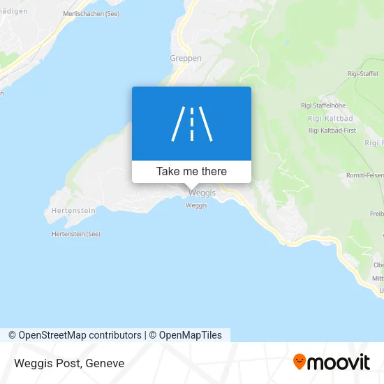 Weggis Post map
