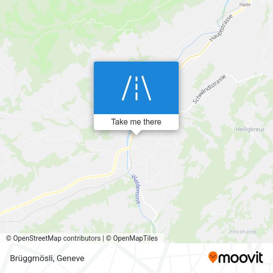 Brüggmösli map