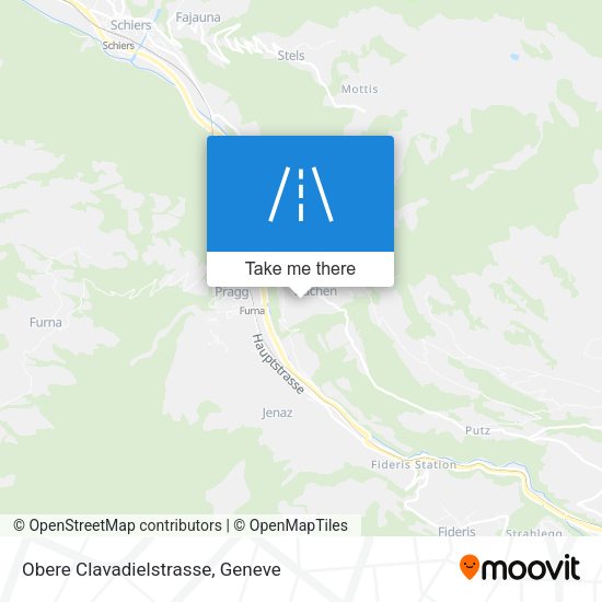 Obere Clavadielstrasse map