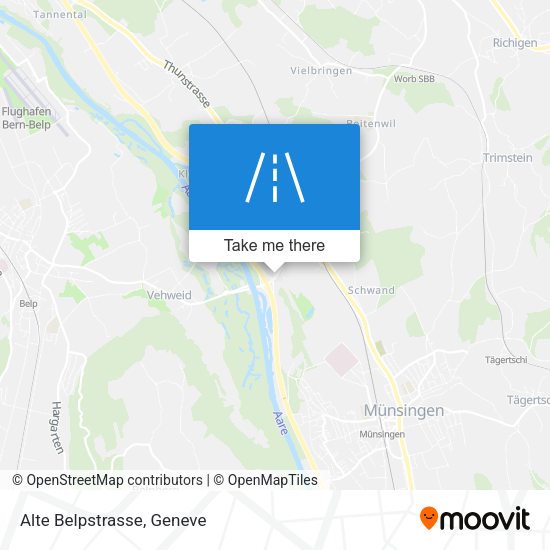 Alte Belpstrasse map
