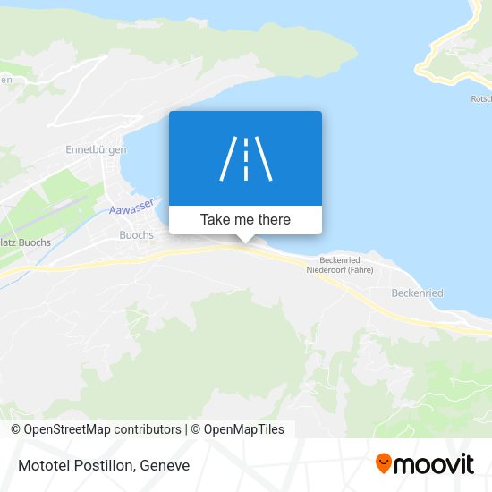 Mototel Postillon map