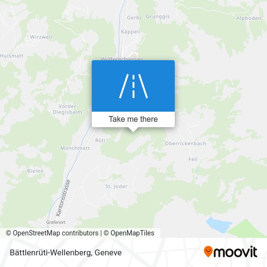 Bättlenrüti-Wellenberg map