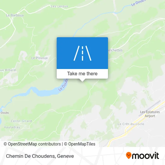 Chemin De Choudens map