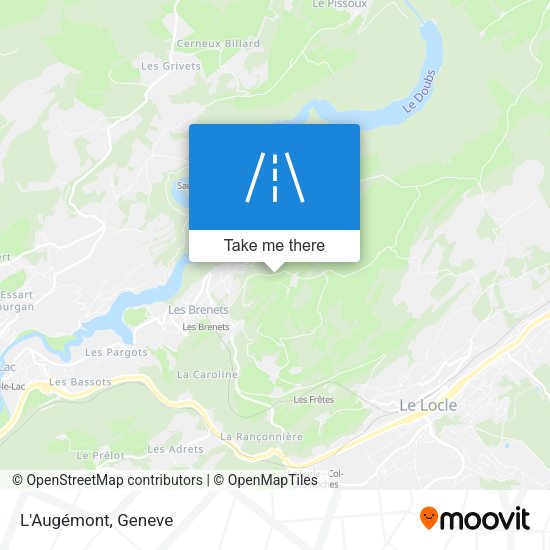 L'Augémont map