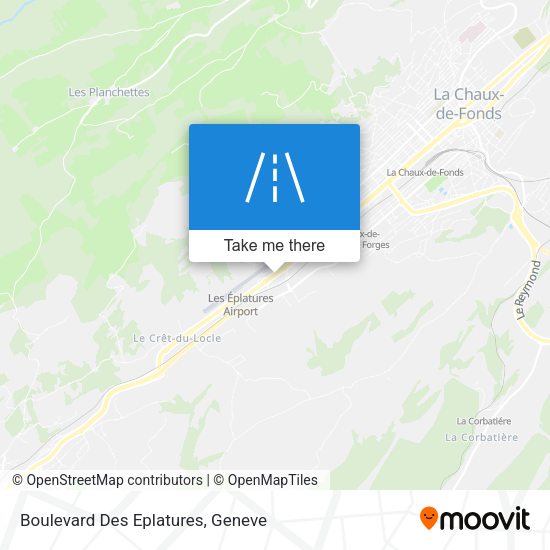 Boulevard Des Eplatures map