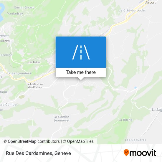 Rue Des Cardamines map