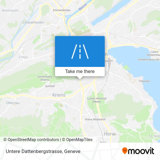 Untere Dattenbergstrasse map