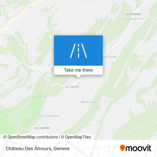 Château Des Amours map