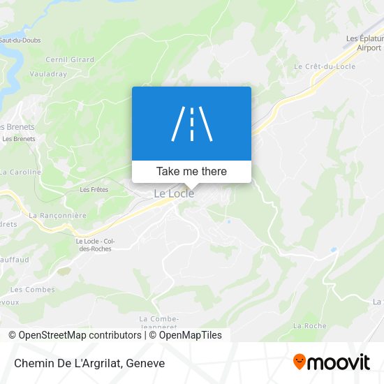Chemin De L'Argrilat map