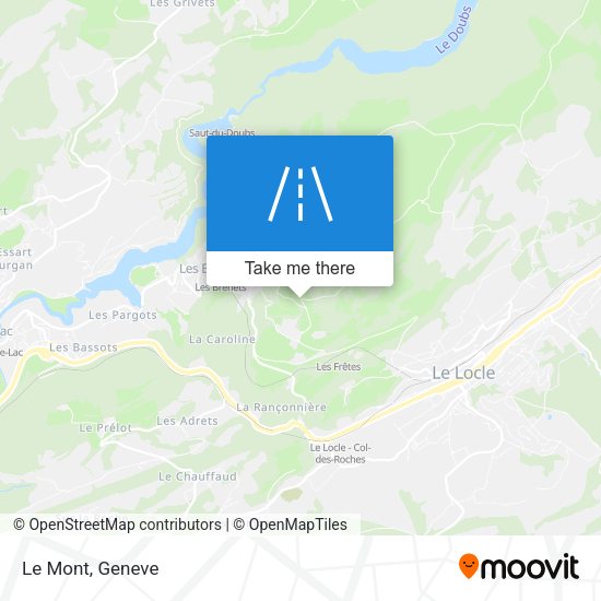 Le Mont map