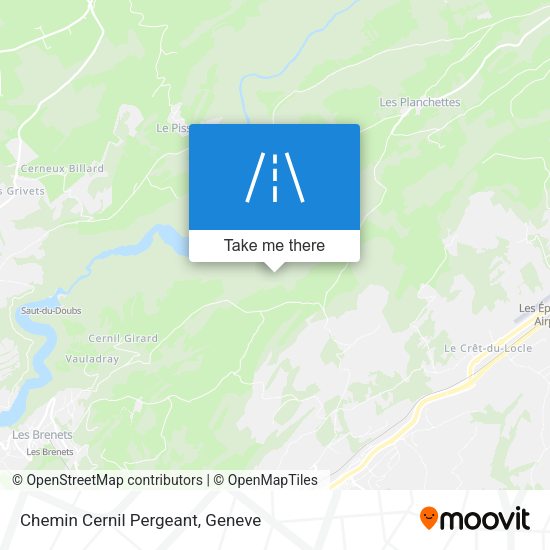 Chemin Cernil Pergeant map