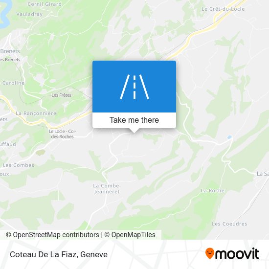 Coteau De La Fiaz map