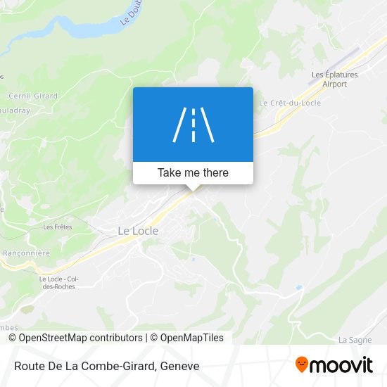 Route De La Combe-Girard map