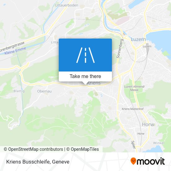 Kriens Busschleife map