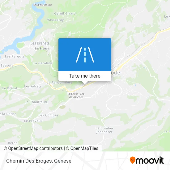 Chemin Des Eroges map