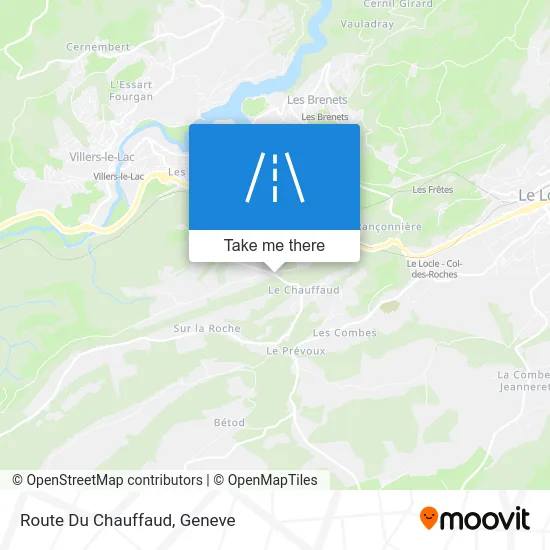 Route Du Chauffaud map