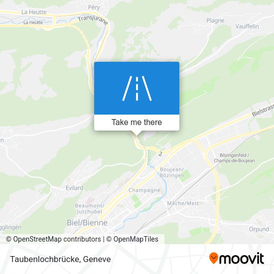Taubenlochbrücke map