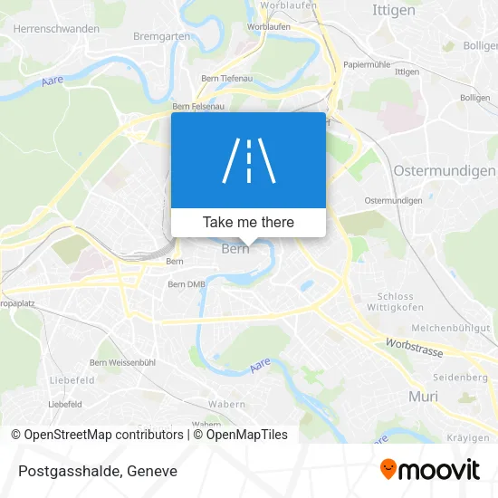Postgasshalde map