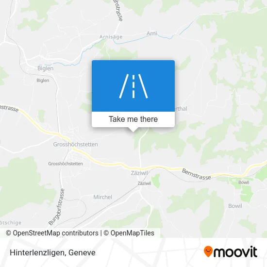 Hinterlenzligen map