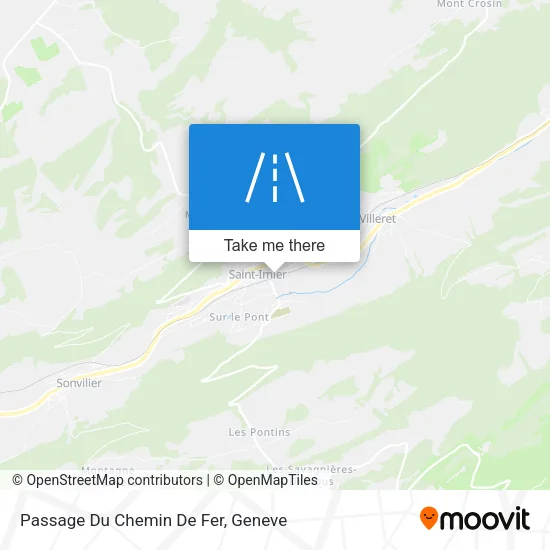 Passage Du Chemin De Fer map