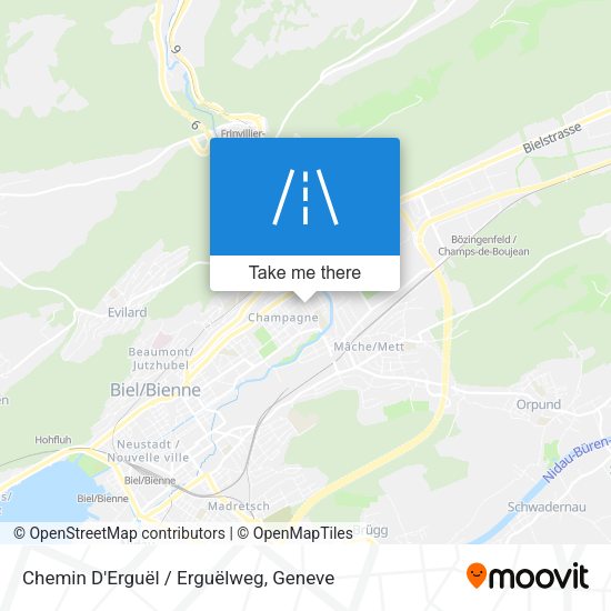Chemin D'Erguël / Erguëlweg map