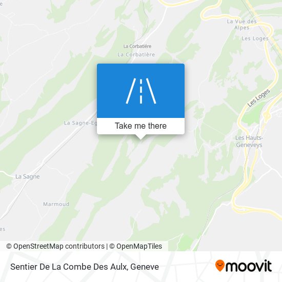 Sentier De La Combe Des Aulx map