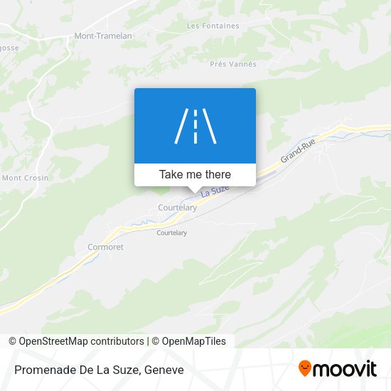 Promenade De La Suze map
