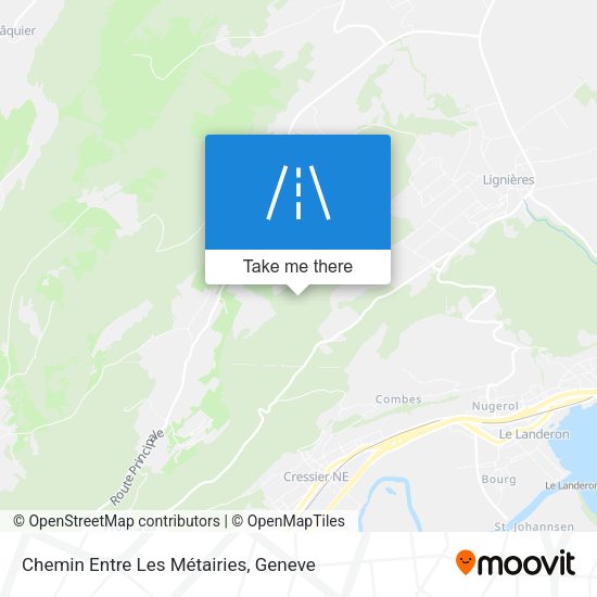 Chemin Entre Les Métairies map