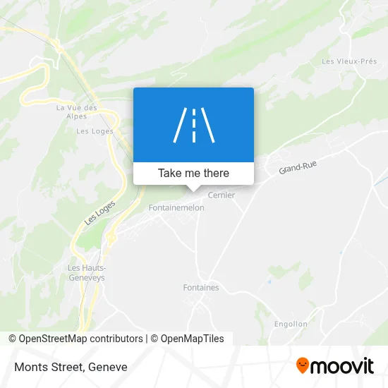 Rue Des Monts map