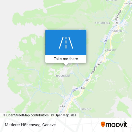 Mittlerer Höhenweg map