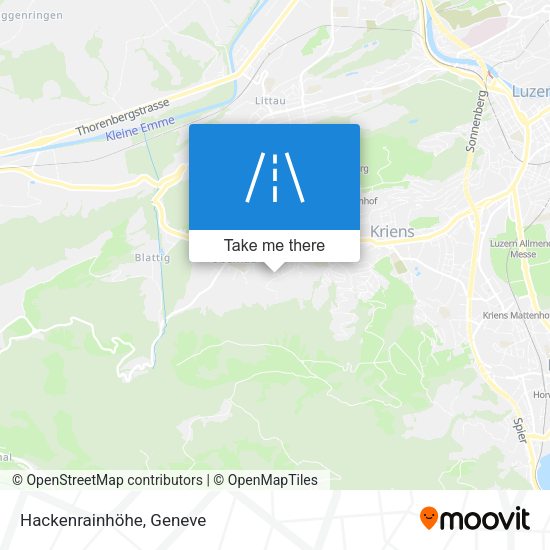 Hackenrainhöhe map