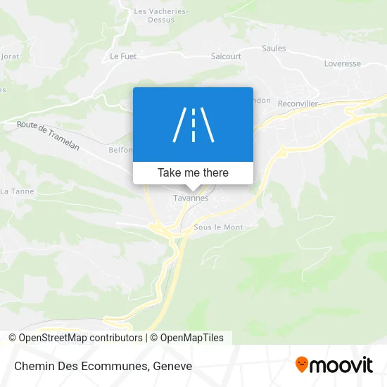 Chemin Des Ecommunes map