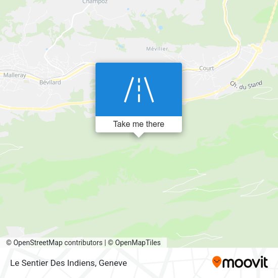 Le Sentier Des Indiens map