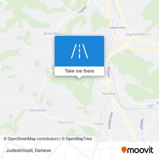 Judeströssli map
