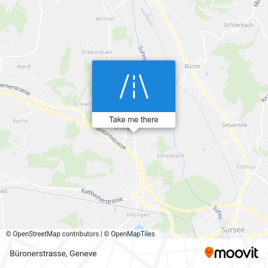 Büronerstrasse map