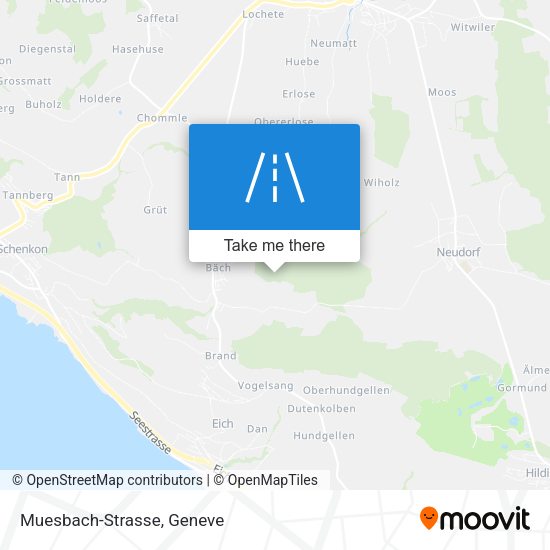 Muesbach-Strasse map