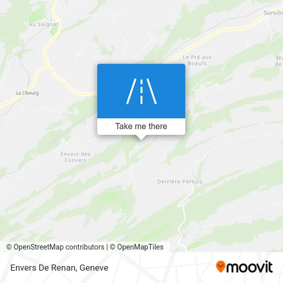 Envers De Renan map