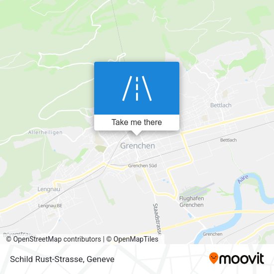 Schild Rust-Strasse map