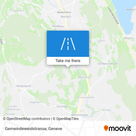 Gemeindeweidstrasse map