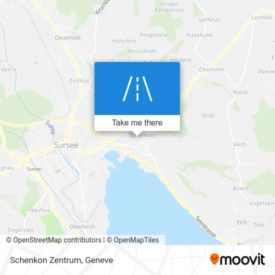Schenkon Zentrum map